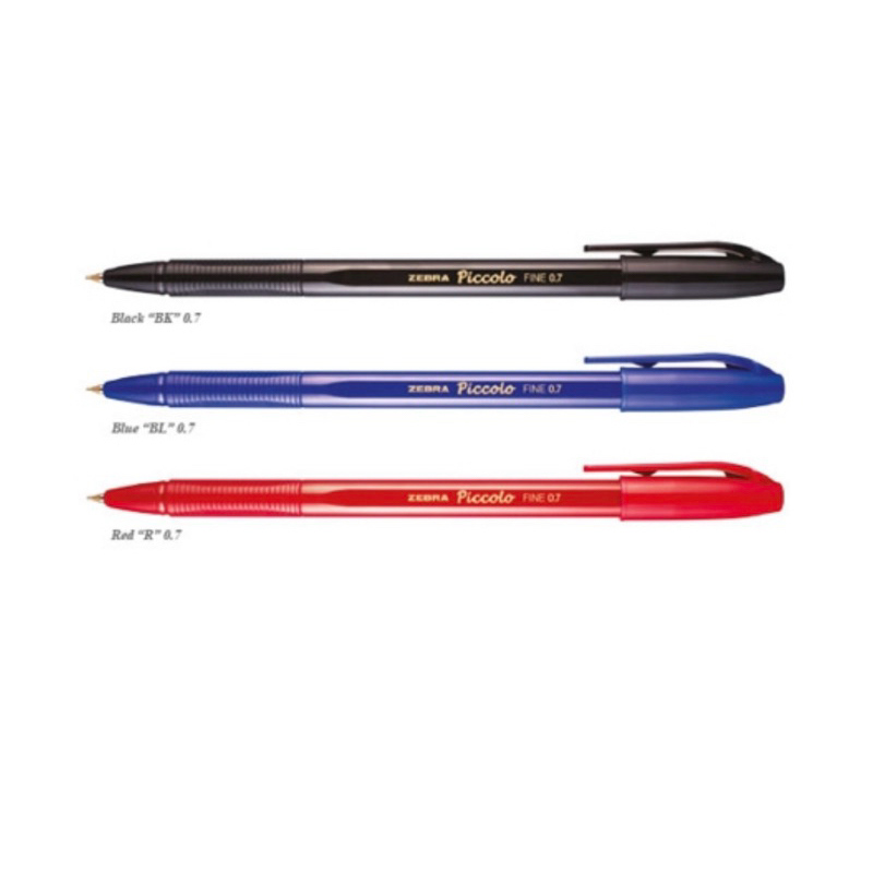 

zebra piccolo 0.7 1pak hitam,biru,merah