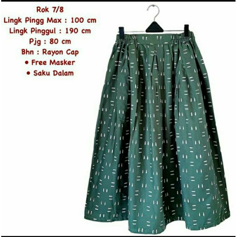 Rok Katun 7/8 Batik Solo Rok Batik Wanita
