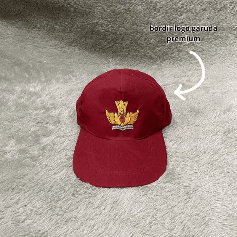 Topi SD, Topi SD bordir, Topi SD karet, Topi merah SD, Topi sekolah SD