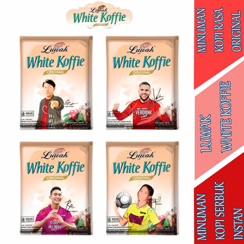 

White Coffee Original - Luwak White Coffee - Minuman Serbuk Kopi - 1 Renceng