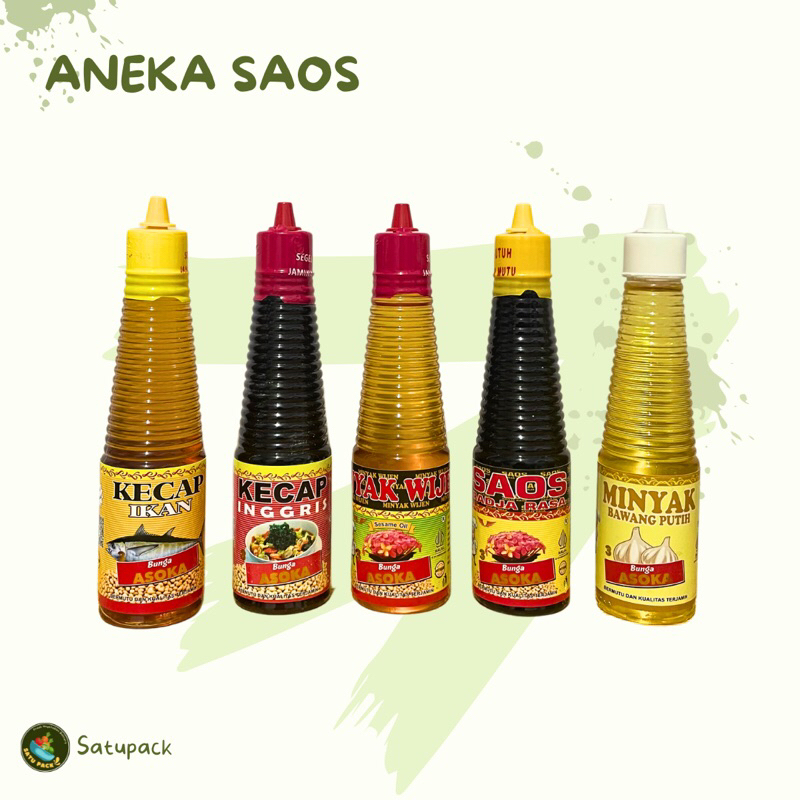 

RAJA RASA / MINYAK WIJEN / KECAP INGGRIS / KECAP IKAN / MINYAK BAWANG PUTIH 150ml CAP BUNGA ASOKA