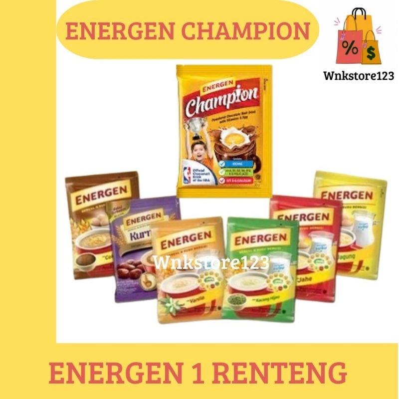 

Energen sereal dan susu 1renceng 10sachet kemasan 35gr