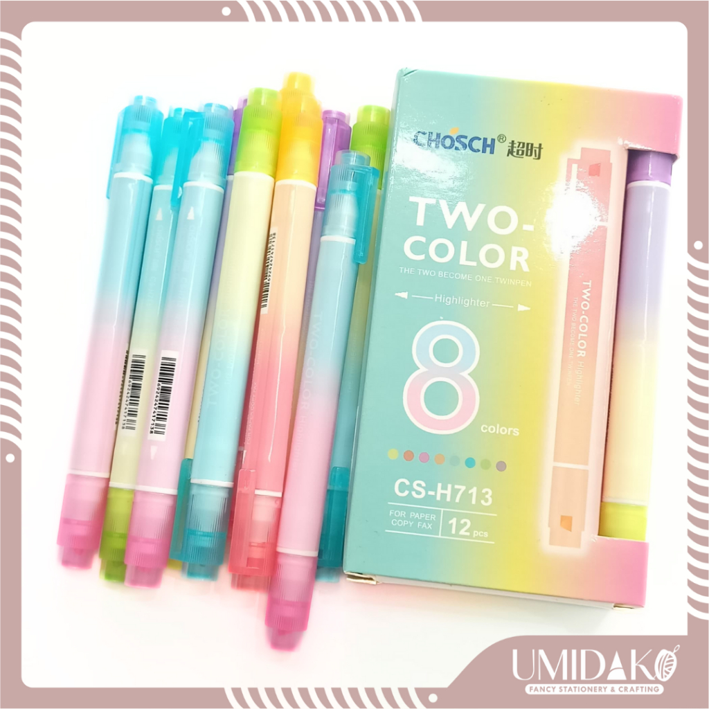 

[UMIDAKO] HIGHLIGHTER/STABILO 2 SISI CHOSCH