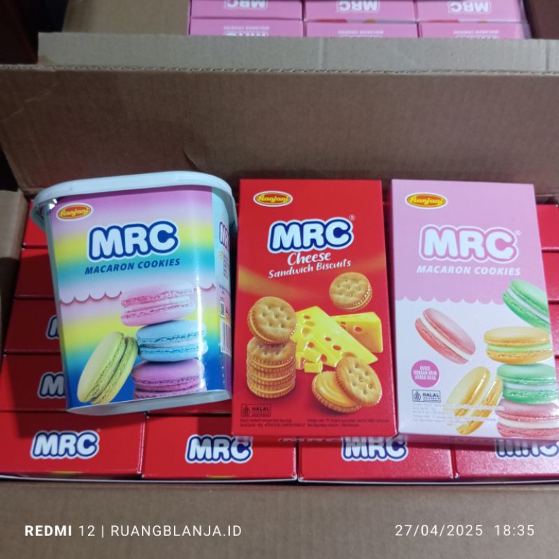 

Ranjani MRC Macaron cookies marshmallow 1 toples isi 20pcs