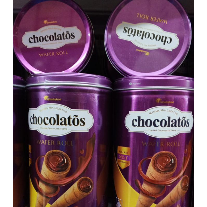 

Chocolatos Wafer Roll coklat 310gr