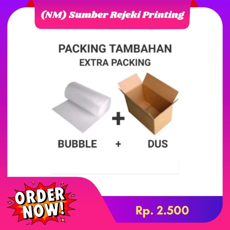 

TAMBAHAN PACKING KARDUS DAN BUBBLE WARP