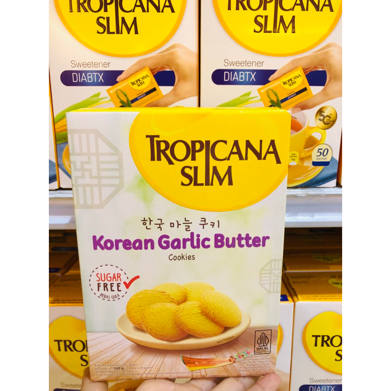 

TROPICANASLIM COOKIES KOREAN GARLIC BUTTER 100 GRAM