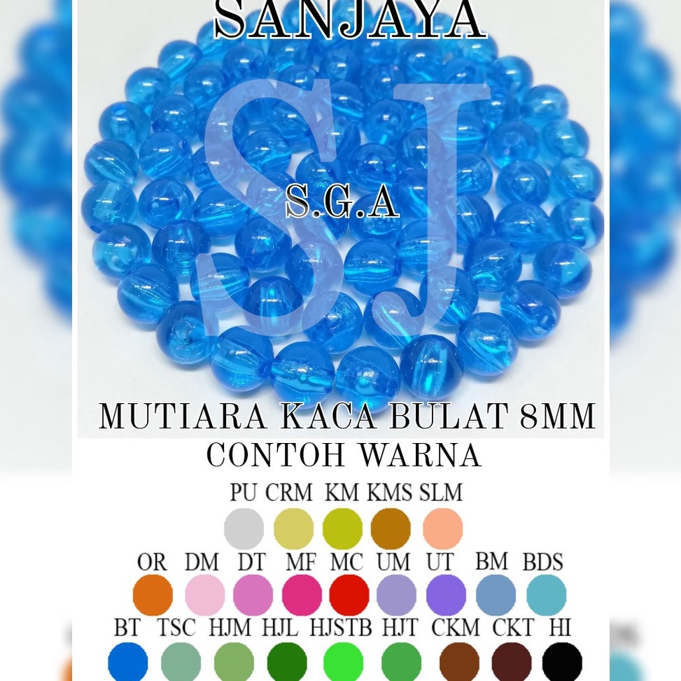 55STOK TERBARU Manik Kaca  Mote Kaca  Manik Bulat  Mote Bulat  Mote Kaca Bulat  Mutiara Kaca Bulat 6