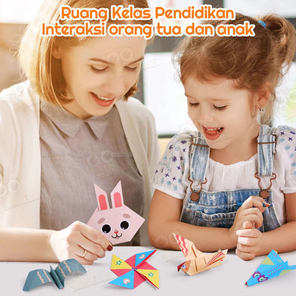

Kertas Origami Buku Origami Anak 3D Mainan DIY Edukasi Kertas Lipat Origami