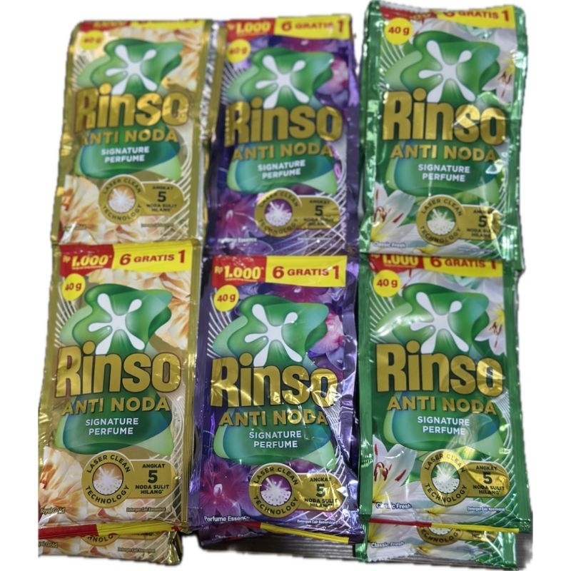 (7PCS)RINSO CAIR SACHET/RINSO RENCENG