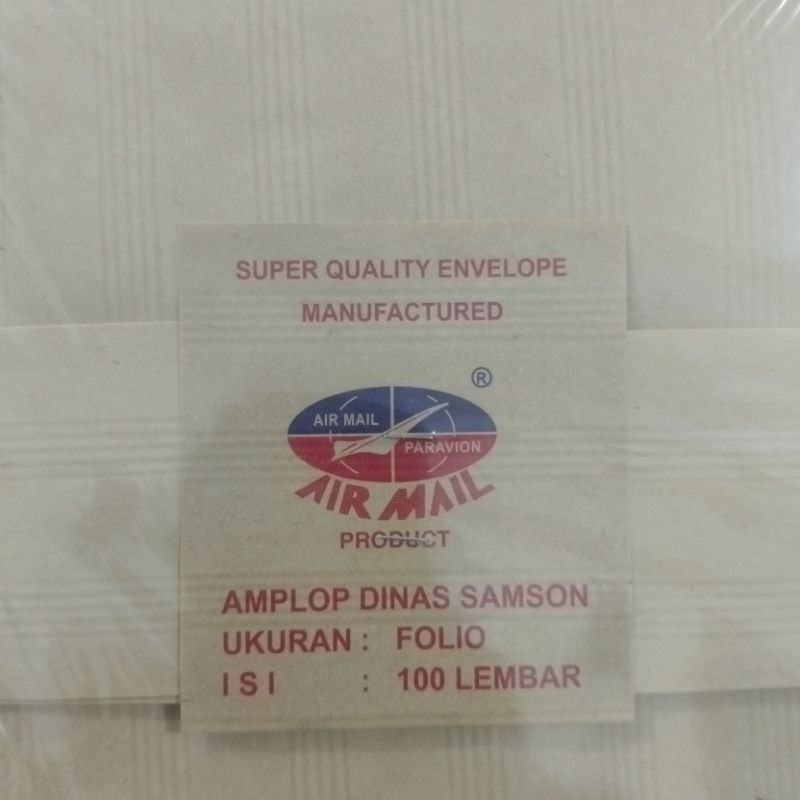 

amplop coklat folio airmail pak 100lembar