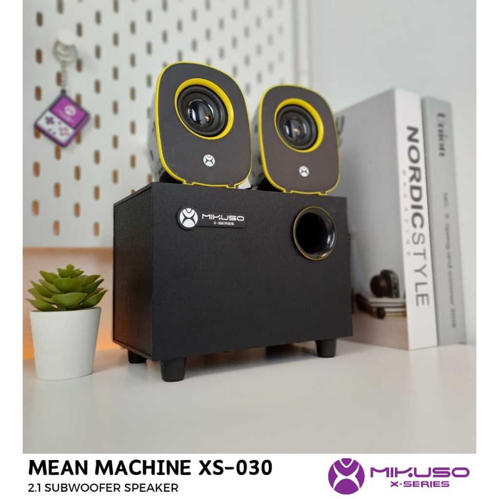 Speaker Subwoofer 2.1 MIKUSO XS-030 Subwoofer Speaker Aktif AUX Dan USB