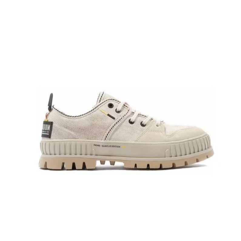 Sepatu Pria Palladium Pallashock Distressed Chocolate Thick Bottom Casual Shoes Original