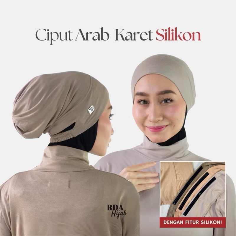 Ciput arab karet silikon