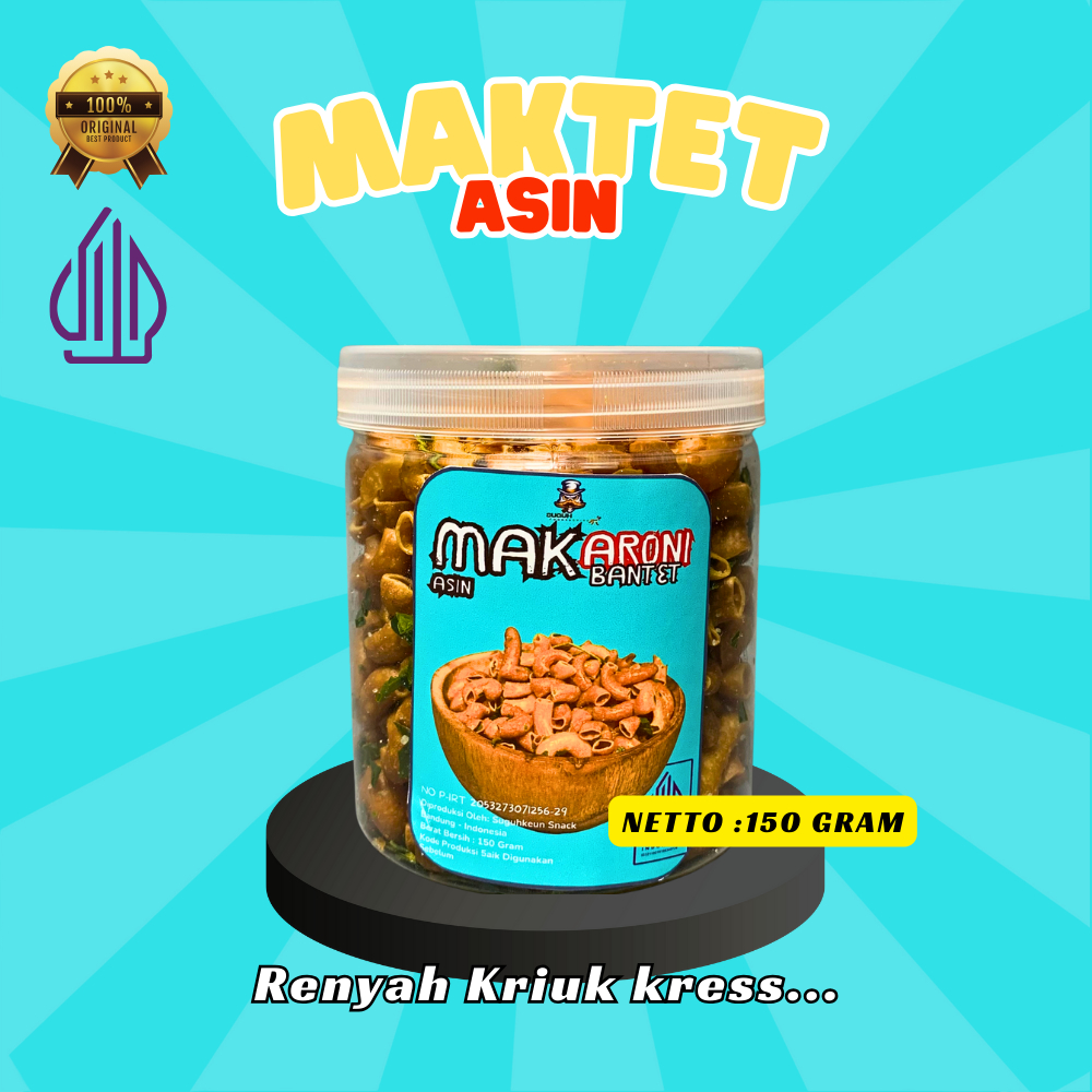 

Makaroni Bantet Pedas Daun Jeruk Toples Khas Tasikmalaya Snack Renyah