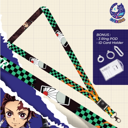 

Lanyard Id Card Pod Demon Slayer Tanjiro Kamado