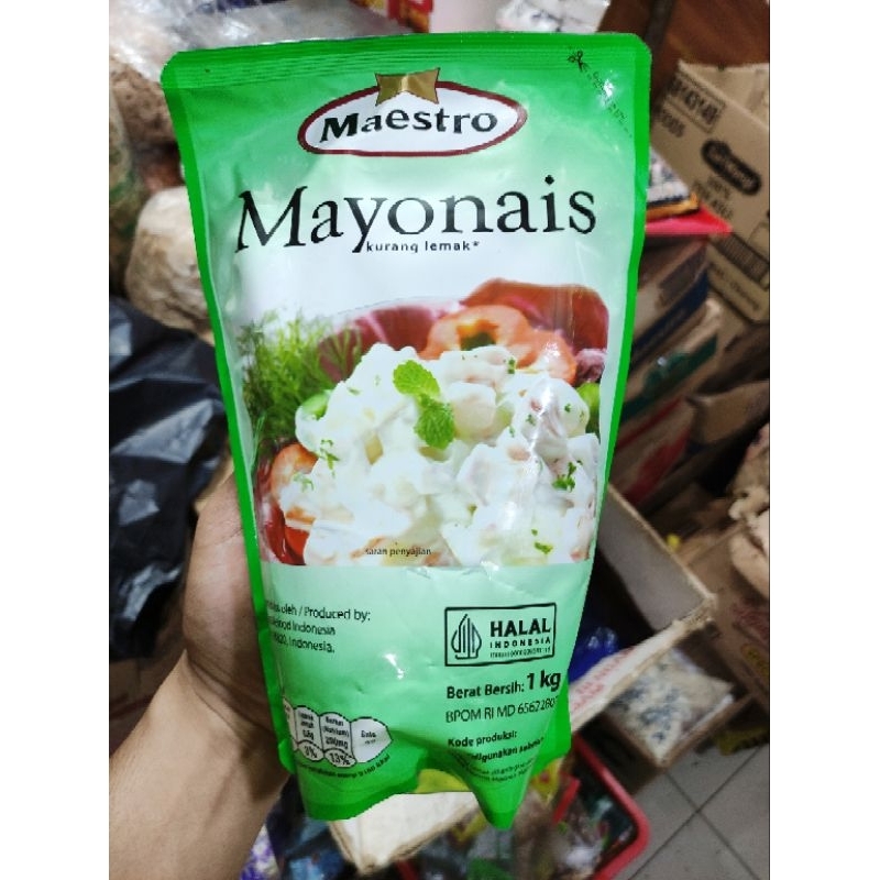 

Mayonais Maestro Mayones 1Kg Refil Isi Ulang Refill 1 Kg Mayonese Mayonaise Mayo