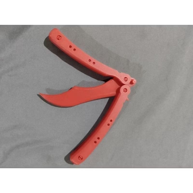 Mainan Pisau Lipat 3D PRINT CUSTOM Bahan PLA ( PLASTIK )