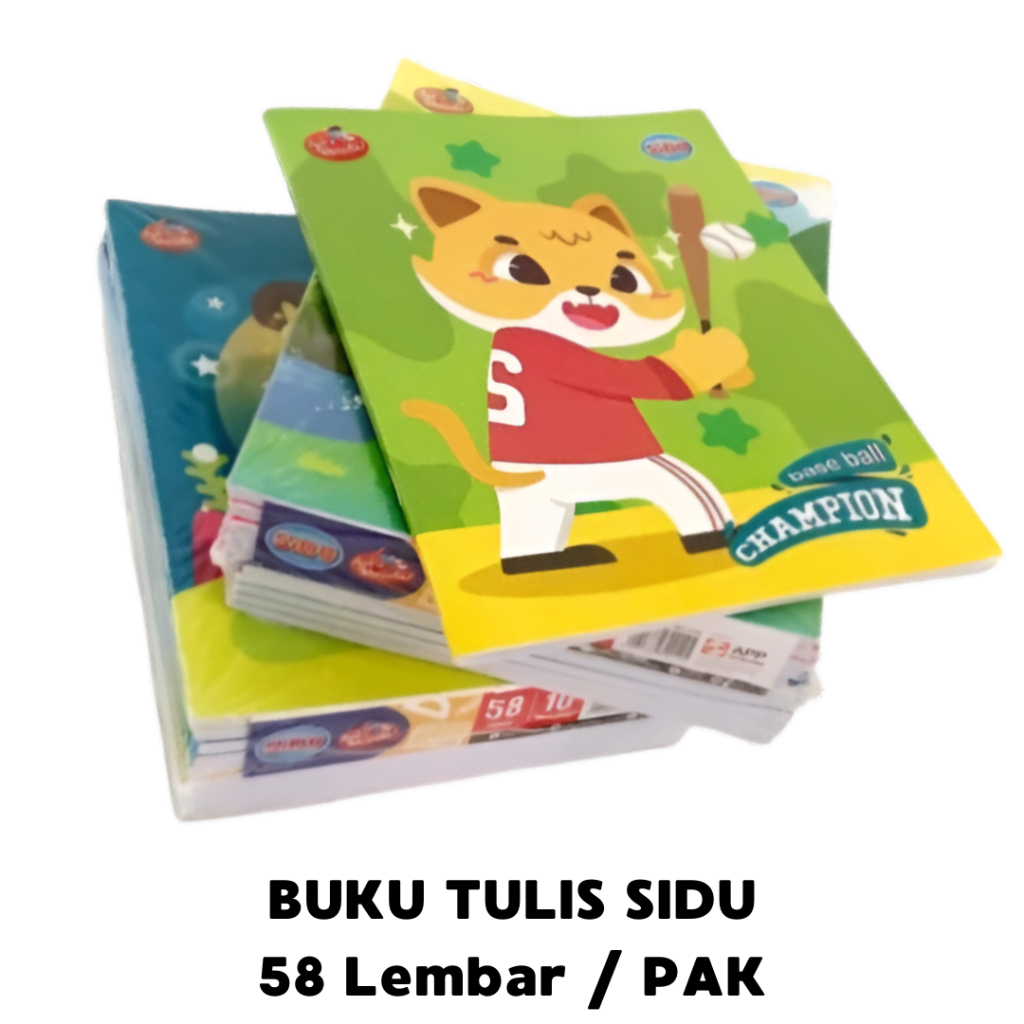 

(1 PACK) Buku Tulis Sinar Dunia / SIDU 58 isi 10 BUKU ukuran Kwarto - Sidu Buku Tulis 58 Lembar
