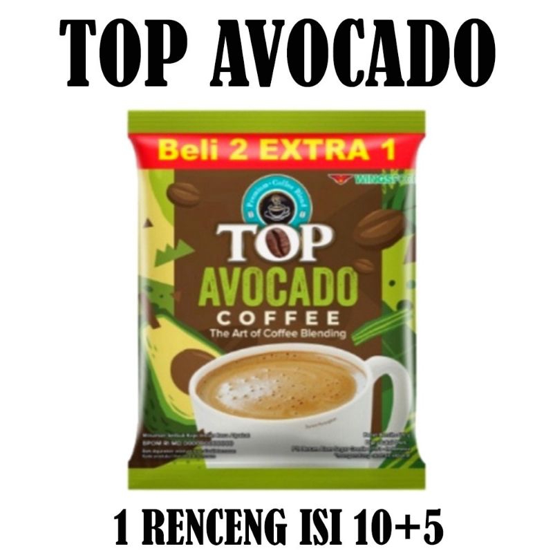 

Top Avocado Coffee Renceng isi 15 Sachet