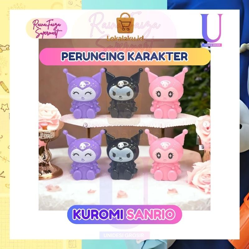 

Rautan Pensil Kuromi Kepala Karakter Sanrio [] Peruncing Pencil Sharpener Buat Anak Belajar Menulis