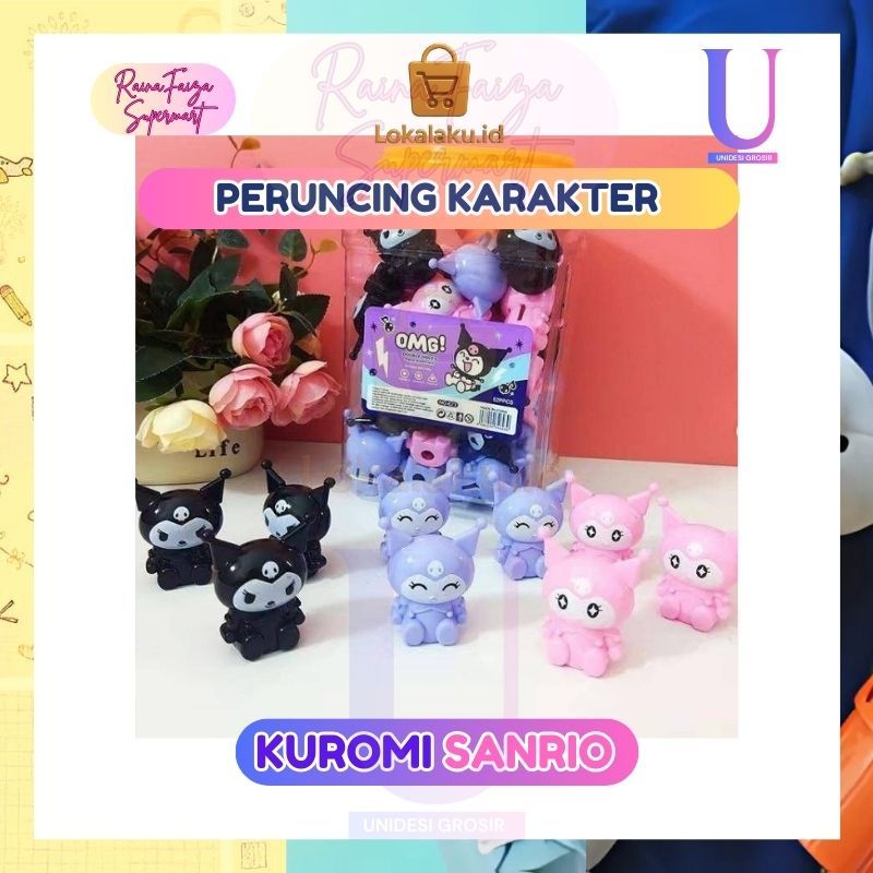 

Rautan Pensil Imut Kuromi Sanrio [] Peruncing Pencil Sharpener Kepala Karakter Sanrio Unik dan Lucu