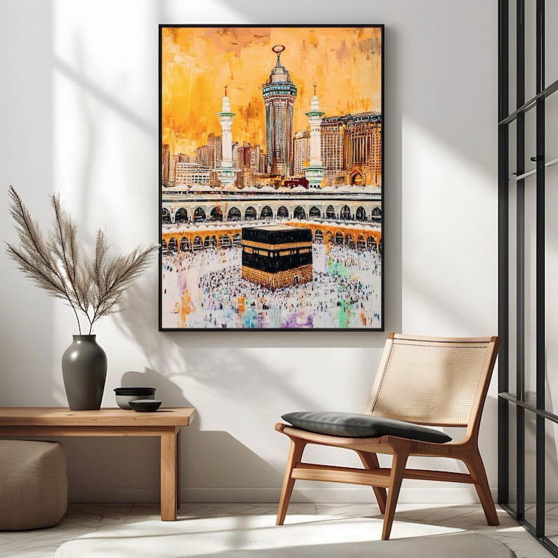 Lukisan Kabah Kabah Hiasan Dinding Ruang Tamu Aeshtetic Walldecor Printing Pop Art