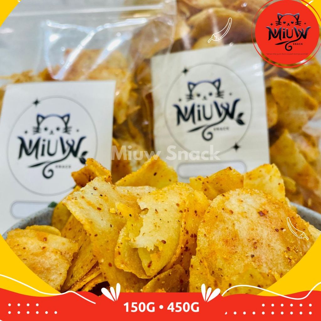 

Moring Pedas Gurih | Miuw Snack