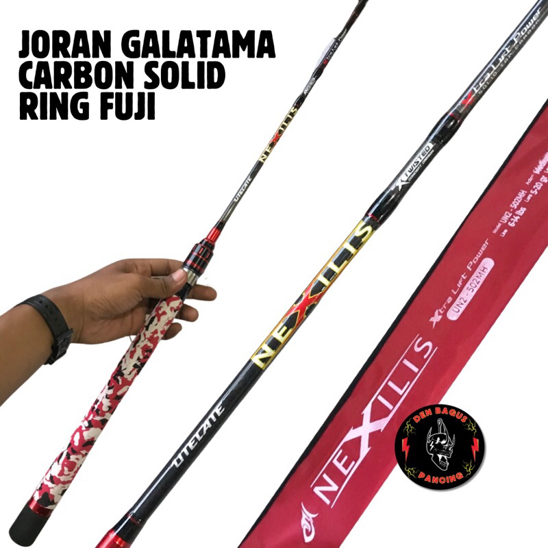 Joran Pancing Carbon Solid Ring Fuji 150 165 180 Cm Full Eva Kolam Galatama