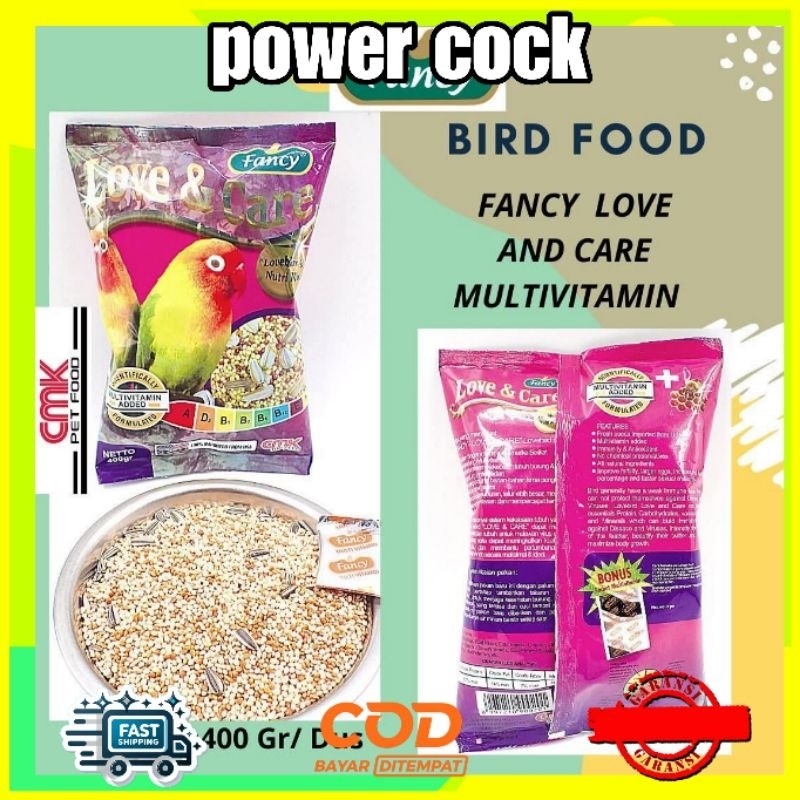LOVE AND CARE LOVE BIRD FANCY LOVEBIRD 400 GR BLACKSTROAT NURI DLL