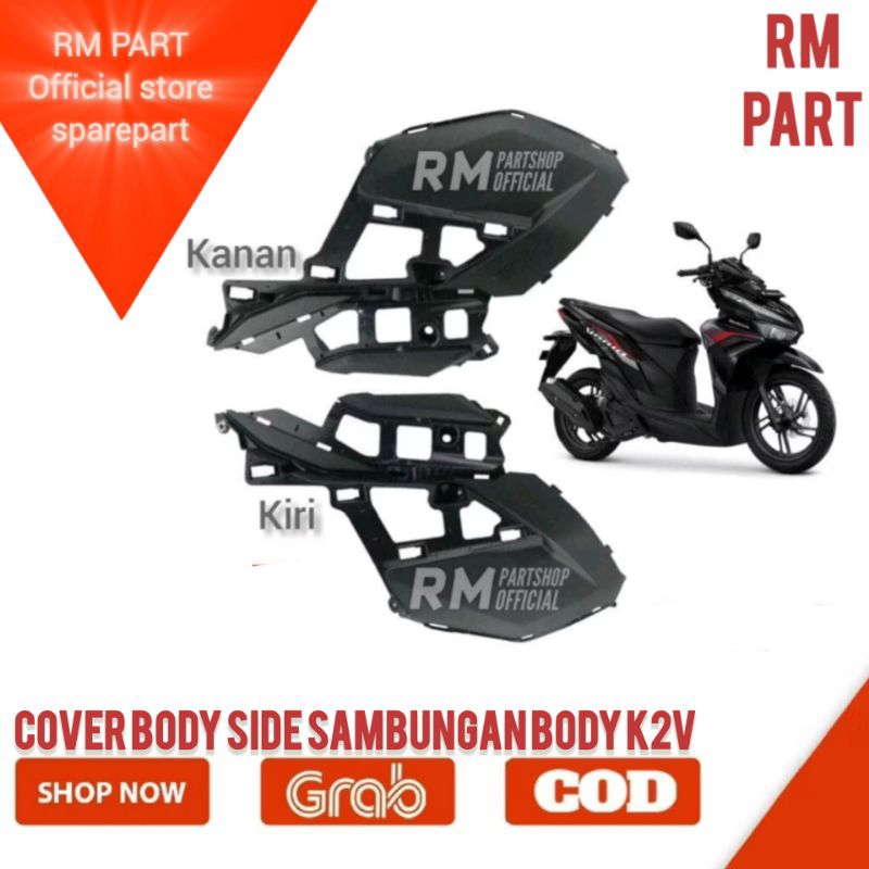 Cover body side sambungan body samping vario 125 new K2V original