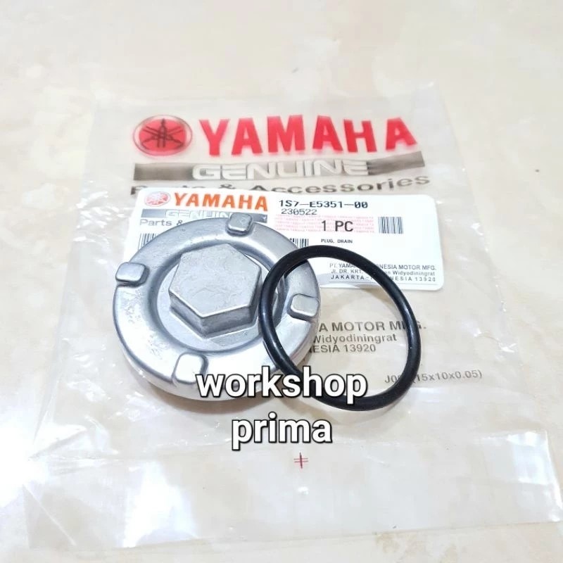 Baut tap 1S7 tab tutup pembuangan oli mesin bawah R15 v2 Vixion old new V Xion R led Nvl Nva ori ygp