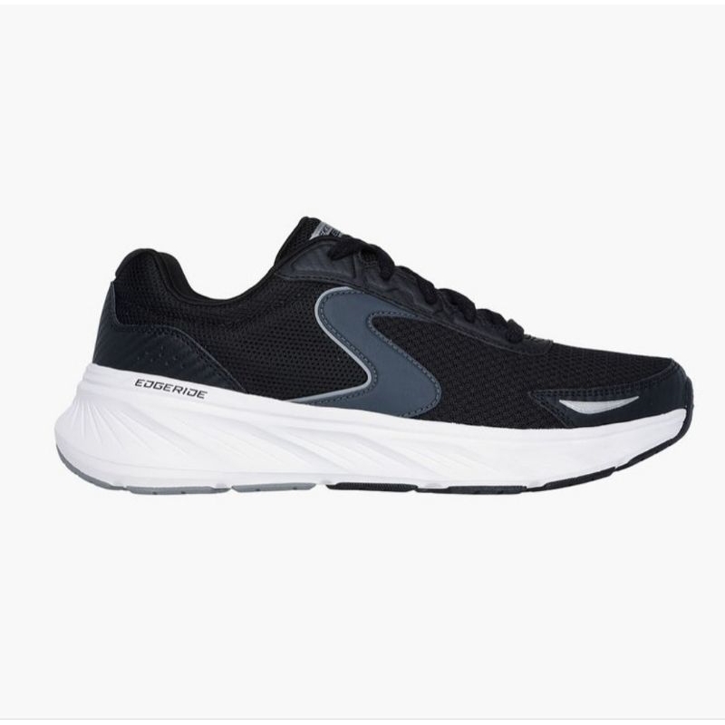 sepatu pria Skechers edgeride hitam putih 232838/blk