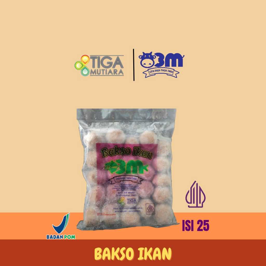 

Baso/Bakso Ikan Isi 25 Tiga Mutiara