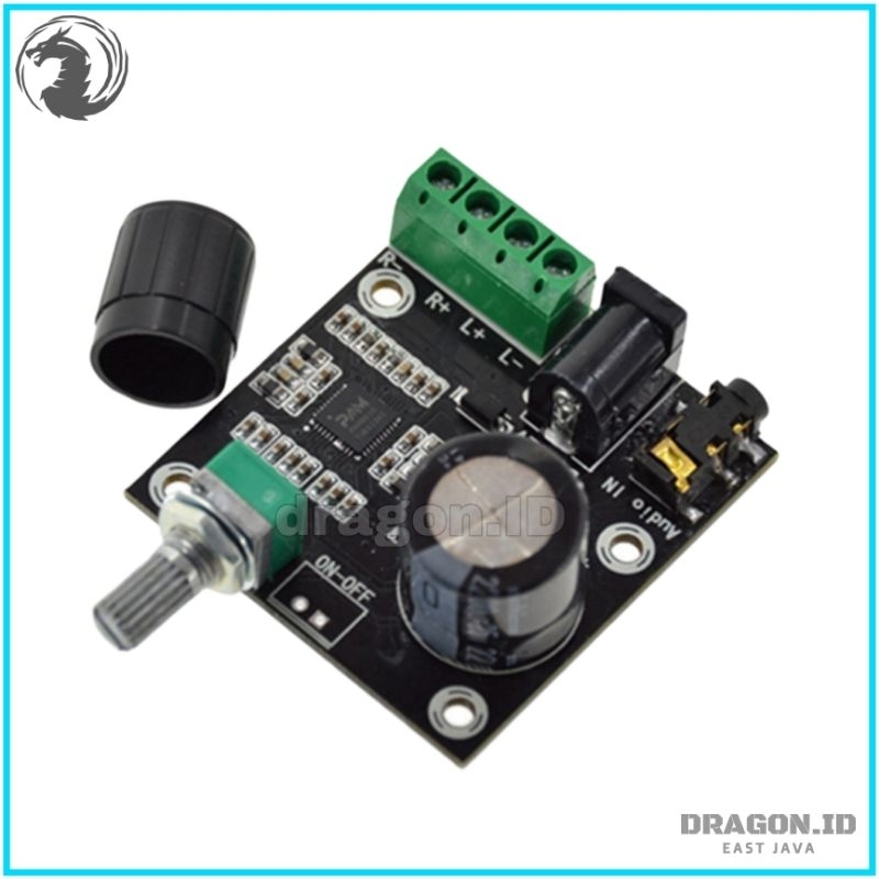 PAM8610 + POTENSIO 12V DC CLASS D STEREO DIGITAL POWER AMPLIFIER