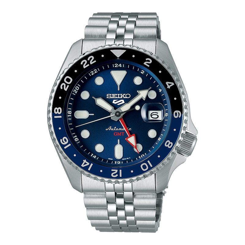 Jam Tangan Pria SEIKO 5 Sports GMT SSK003K1 ssk003 SKX Sports Style Batman Blue Dial Original