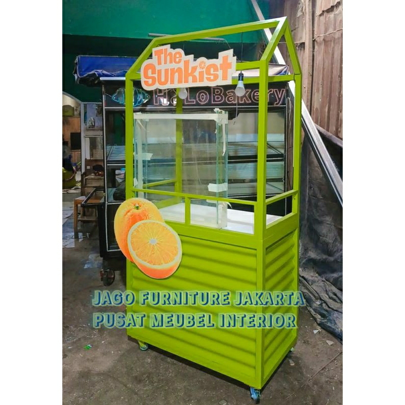 gerobak jati belanda murah/gerobak minuman murah