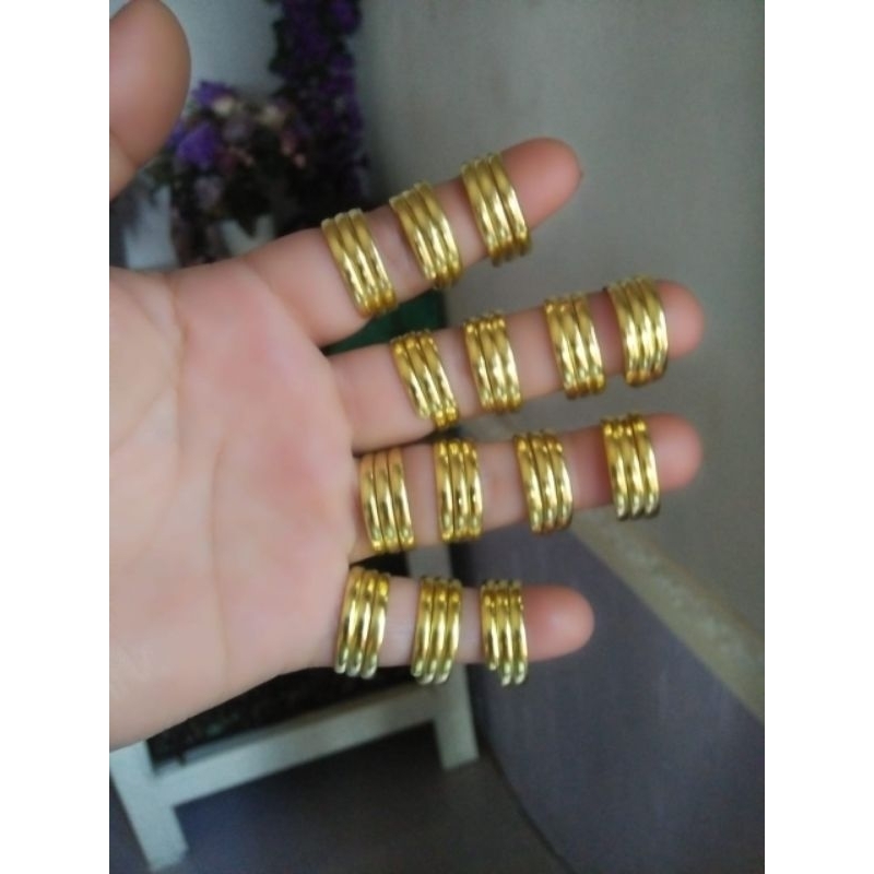 cincin koin lilit3 dwasa belah rotan kecil