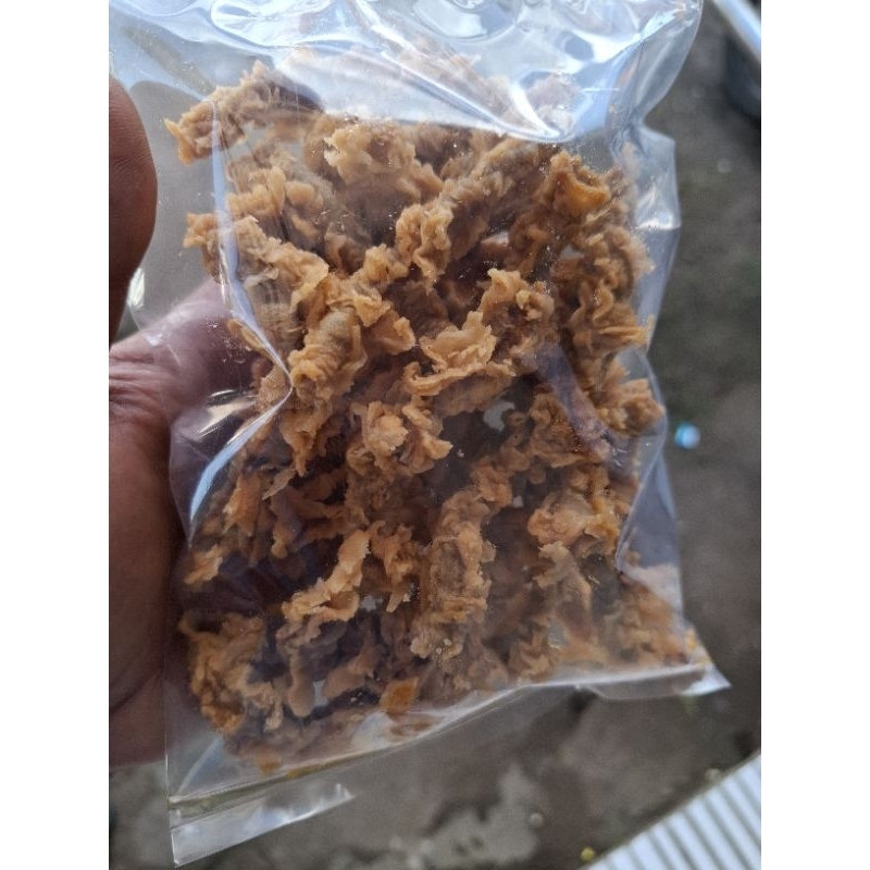 

Keripk Usus Ayam Usus Krispy SS 250gr Kripik Usus Pedas Aroma Daun Jeruk Khas Tasikmalaya