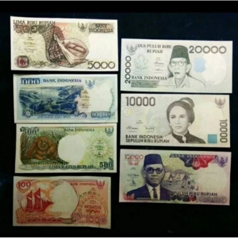 uang kuno indonesia tahun 90 an lengkap