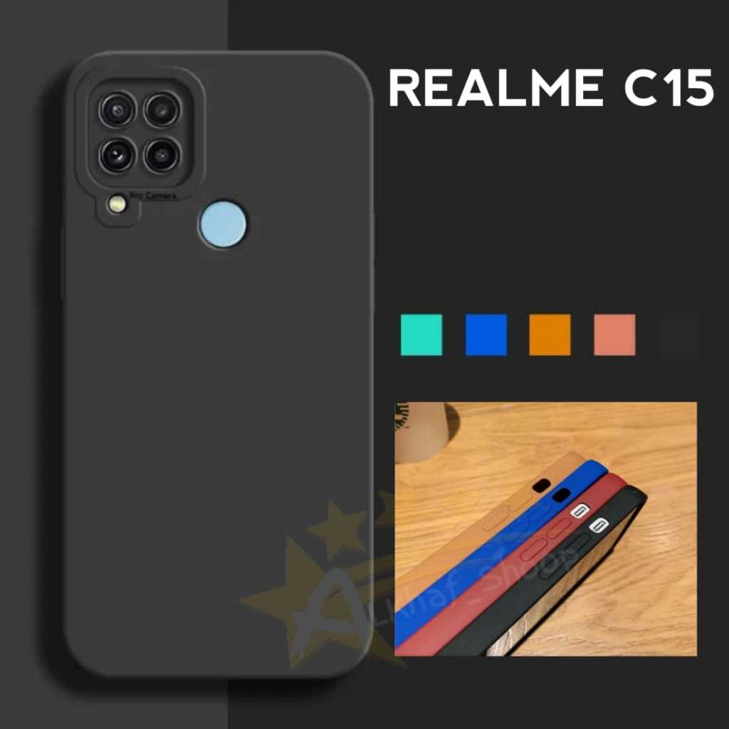 Case Macaron REALME C15 protect Pelindung Lensa Kamera