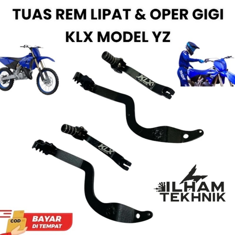 Tuas Rem Lipat KLX & Oper Gigi KLX Belakang Model YZ | KLX YZ BF