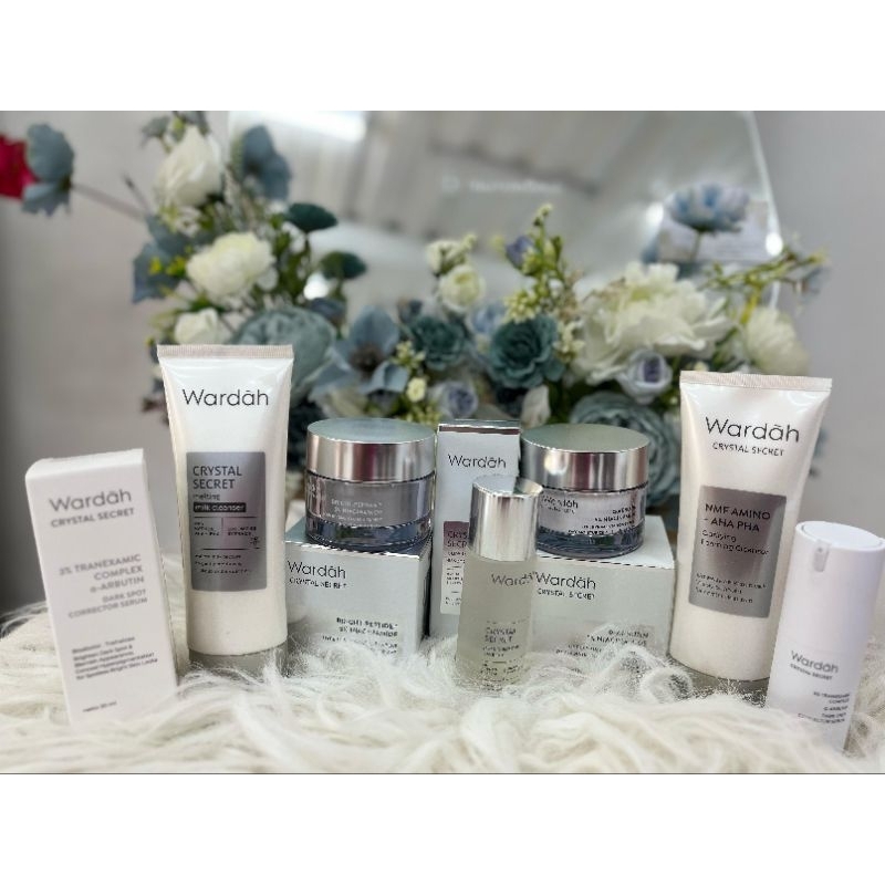 PAKET WARDAH WHITE SCREET 6 ITEM ORIGINAL/PAKET WARDAH FLEK HITAM