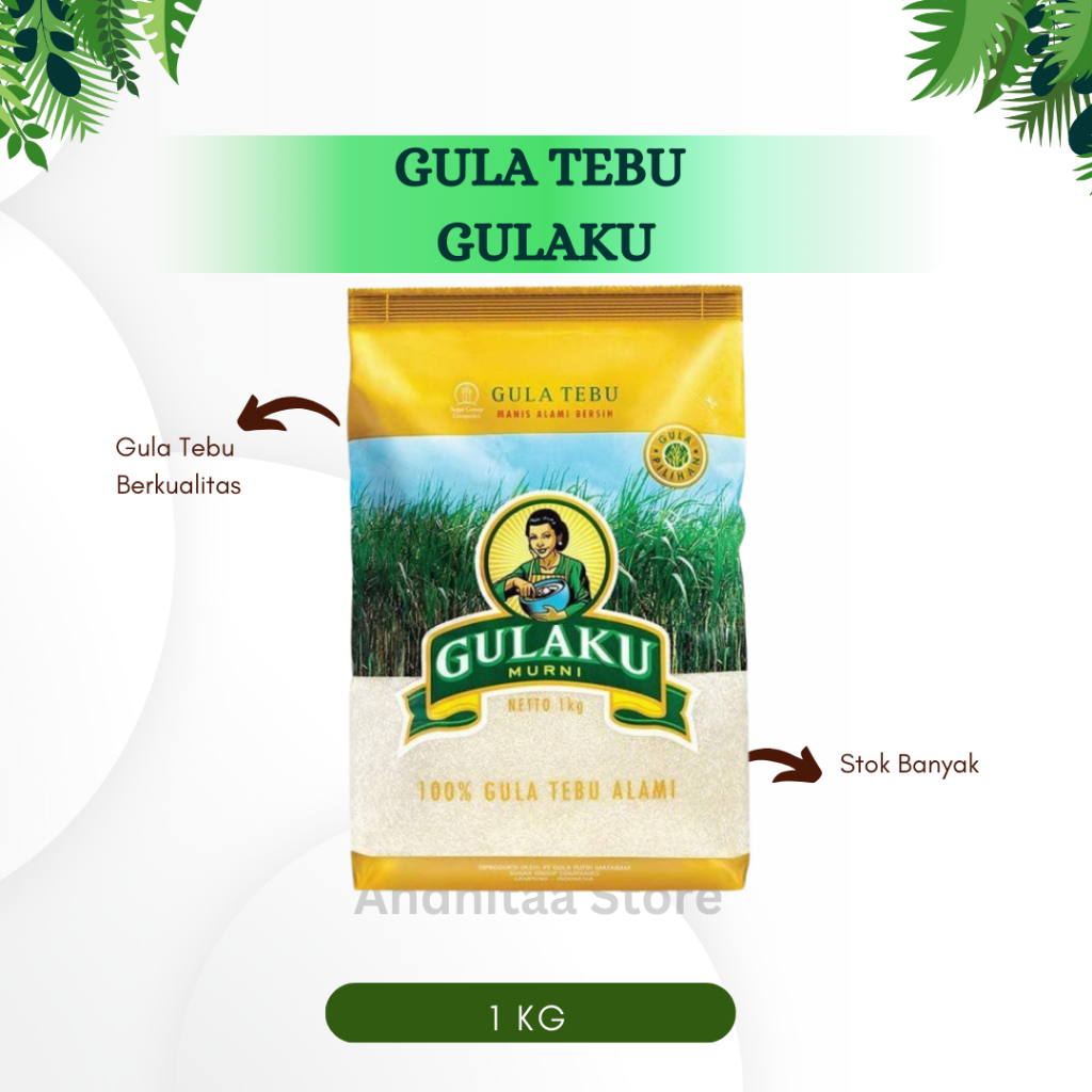 

GULAKU GULA TEBU 1KG / GULA PASIR MURAH