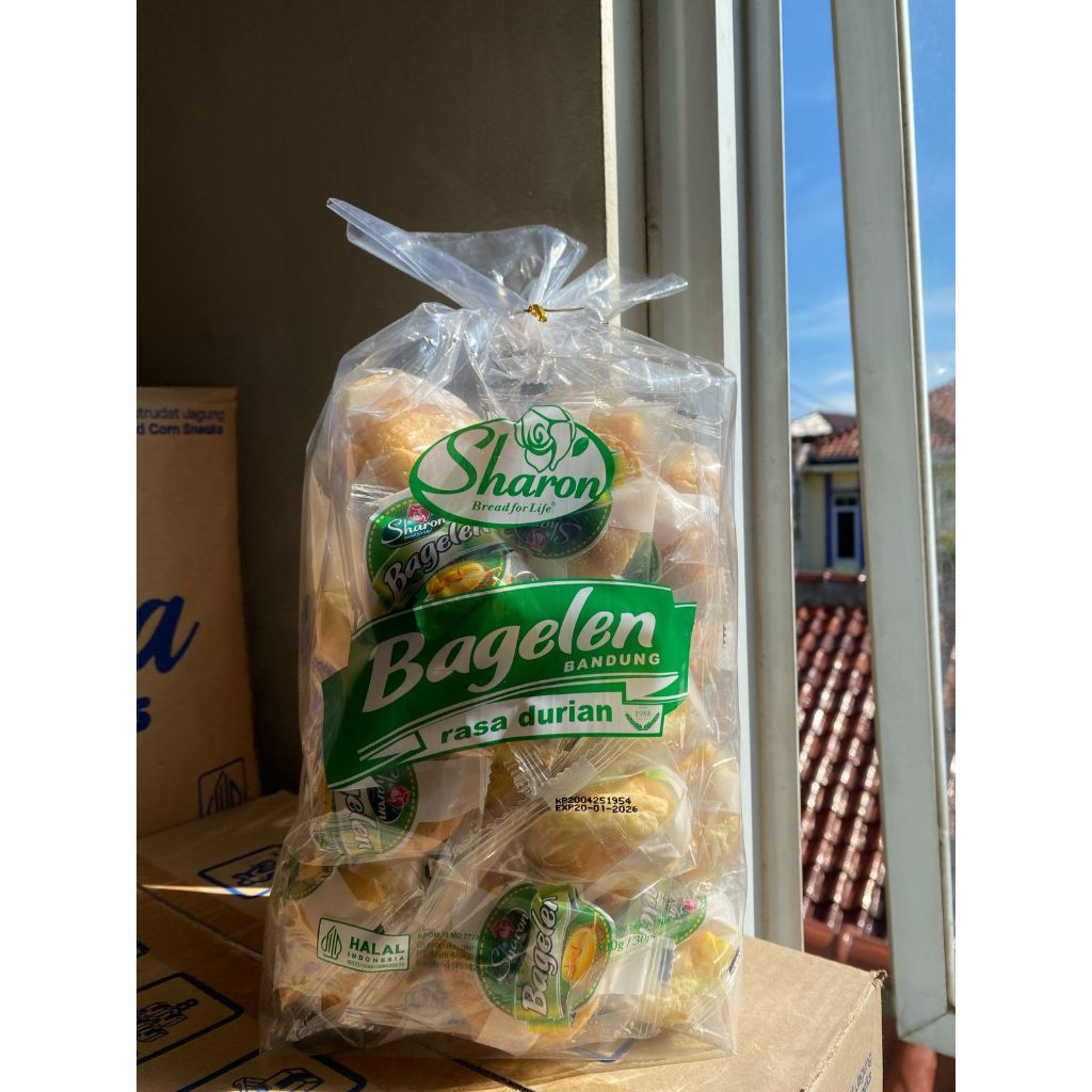 

SHARON BESAR RASA DURIAN Bagelen Kering Isi 30pcs ( Besar Banyak) Bagelen Kering Bandung
