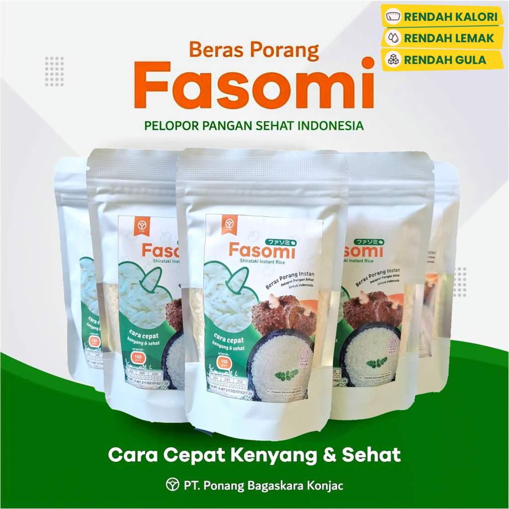 

Beras Porang FASOMI 100gr | Beras Porang Untuk Diet
