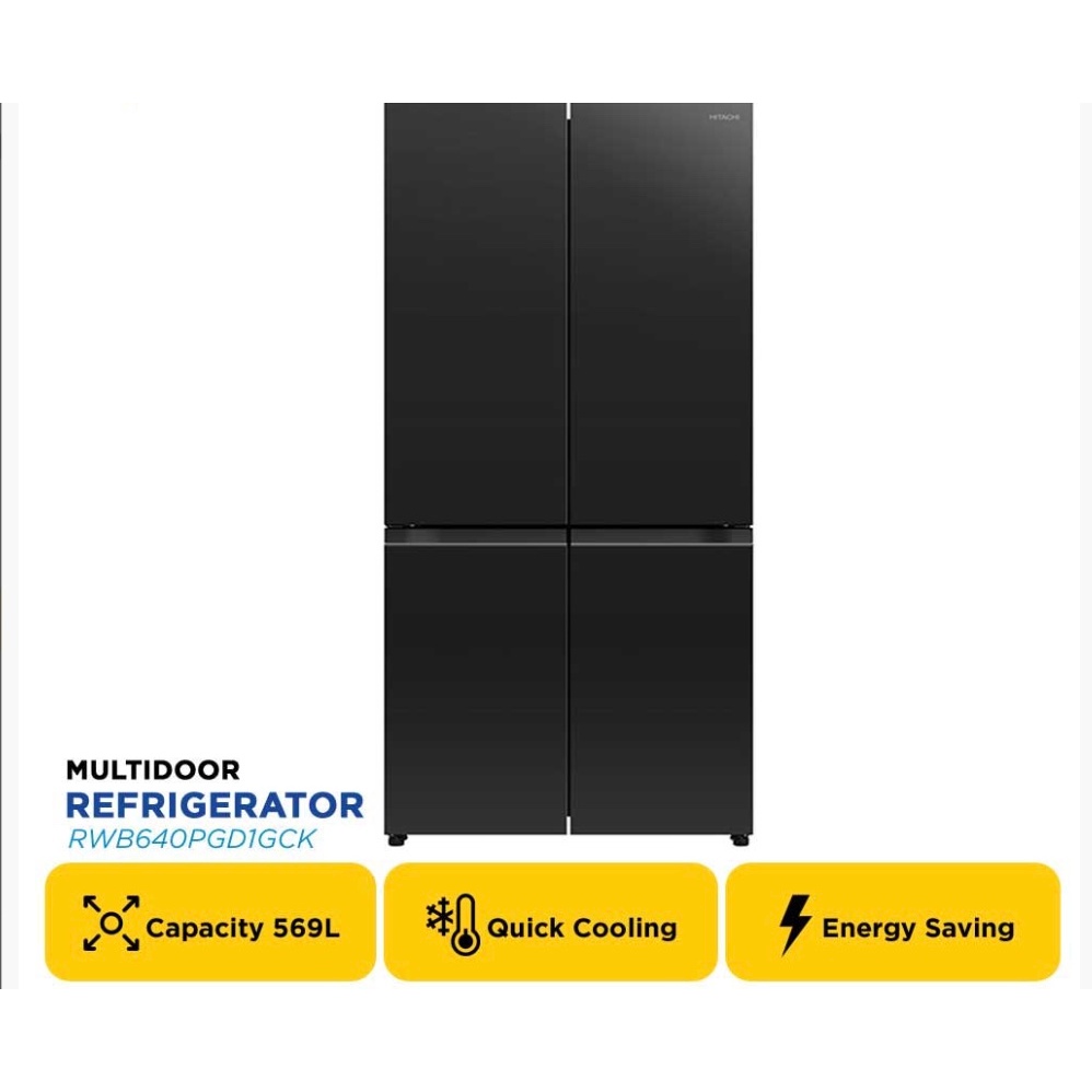 HITACHI KULKAS MULTIDOOR REFRIGERATOR RWB640PGD1GCK