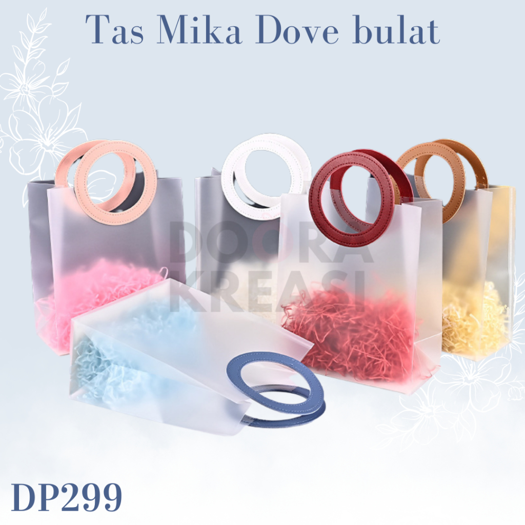 

Tas Mika Doff Transparan gagang Bulat / Tas Hampers / Tas Goodies bag