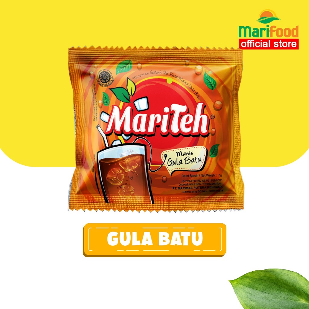 

MARITEH - Minuman Serbuk Teh Kemasan Renteng ISI 10 SACHET