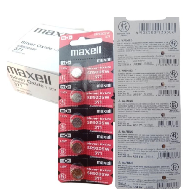 Baterai Maxell SR920SW/371 / Baterai Jam SR920SW Original